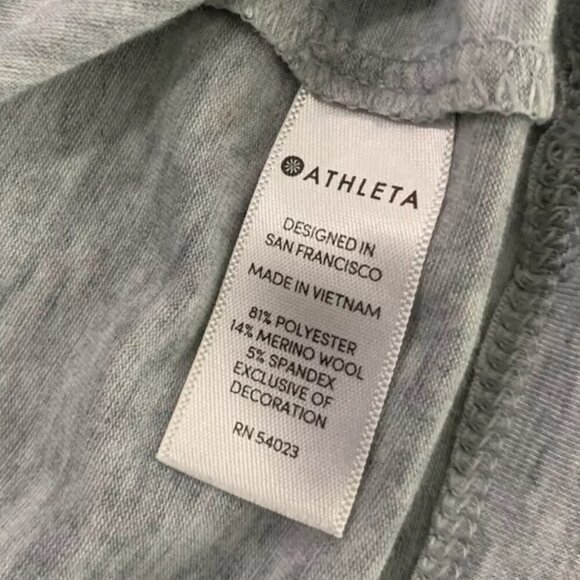 ATHLETA MOCK NECK SLEEVELESS TOP GREY COLOR SIZE SMALL - Picture 15 of 15
